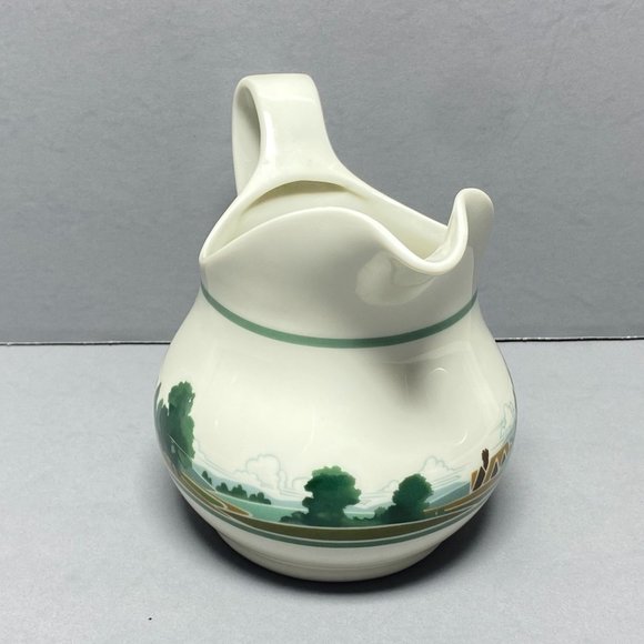 Estee Lauder Creamer Pitcher Aliage Country Winter Porcelain Collection Japan - Picture 4 of 14
